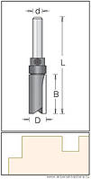 Фреза кромочная прямая DIMAR D19.1 h50.8 L92 d12 с верхним подшипником