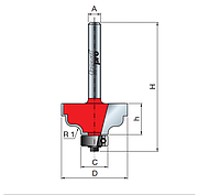 Фреза Freud D34.9 l14.3 L62.8 кромочная калёвочная