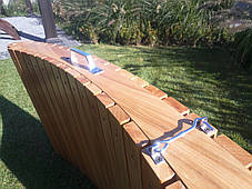 Дерев'яний лежак - шезлонг ERGO (дерево черешня), фото 2