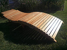 Дерев'яний лежак - шезлонг ERGO (дерево черешня), фото 3