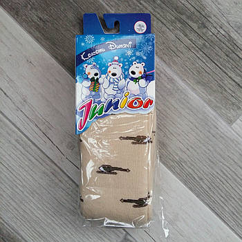 Колготки дитячі махрові х/б Класик Junior, Cotton 450 Den, 14-15 розмір 86-92 см, 15204