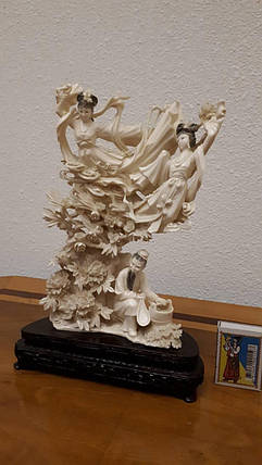 Скульптура Три феї, Слонова кістка,Китай, 1950-ті роки, фото 2