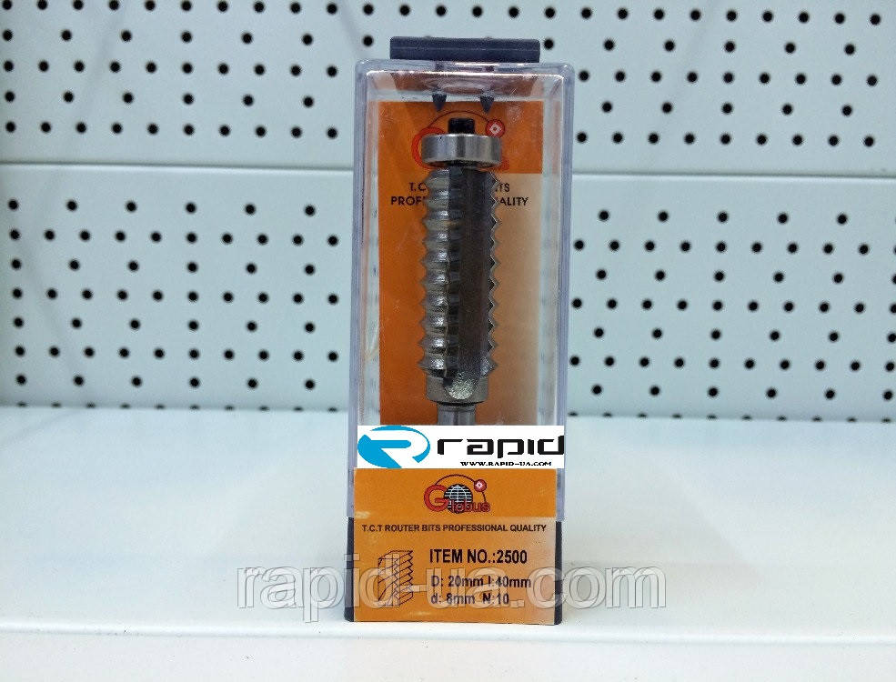 Фреза ГЛОБУС 2500 D20 d8 h40 кромочная фігурна