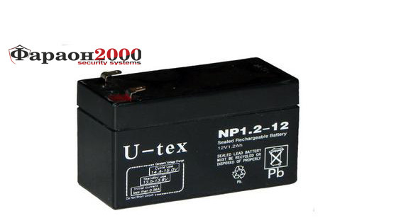 Аккумулятор U-tex 12В / 1,2 Ah