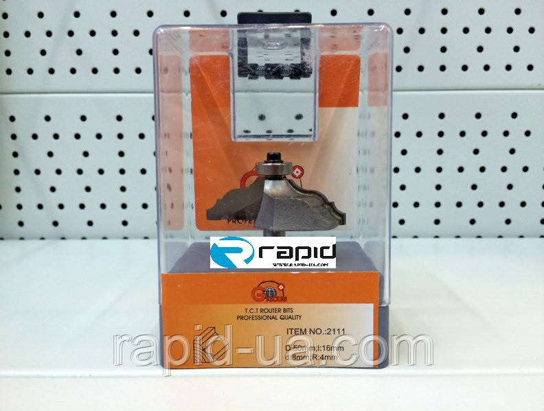 Фреза ГЛОБУС 2111 D50 d8 h16 кромочная калевочная