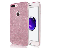 Силіконовий чохол з блискітками до Iphone 7 Plus/ 8 Plus