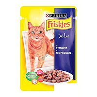 Purina Friskies Консерви для кішок шматочки в желе з тунцем і морквою 100 г