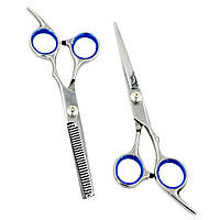 Парикмахерские ножницы для стрижки волос. Парикмахерский набор ножниц 6 дюймов прямые и филировочные ножницы