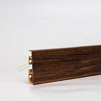 Плінтус підлоговий "Cezar HI-LINE Prestige" колір Дуб Леонардо №284, розмір 2500х74х22мм