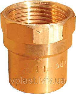 Муфта 15х1/2" Endex мідь, фото 1