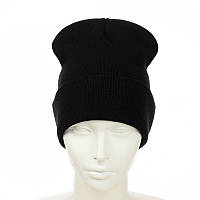 Молодежная шапка "лопата" чорний