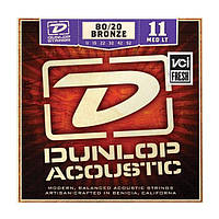 Струны для акустической гитары Dunlop DAB1152 Bronze80/20 Medium Ligh (011-052)