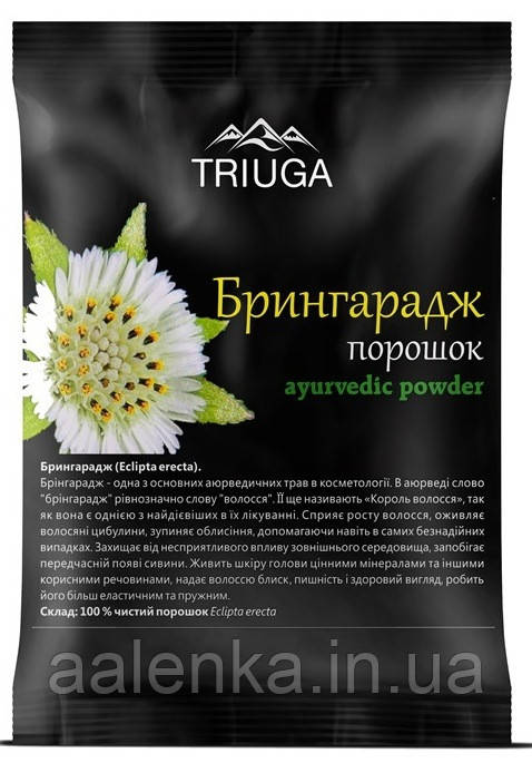 Натуральний аюрведичний порошок БРІНУГРАДЖ, 50 г, Triuga