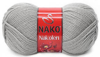 Турецька пряжа для в'язання Nako Nakolen 6671 сірий