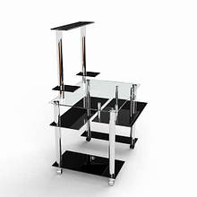 Скляний комп'ютерний стіл Фігаро БЦ-стіл