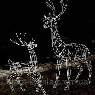 Світлодіодна новорічна LED 3D фігура Оленя