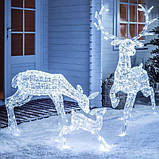 Світлодіодна новорічна LED 3D фігура Оленя, фото 2