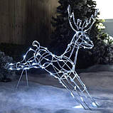Світлодіодна новорічна LED 3D фігура Оленя, фото 3