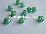 Намистини шамбала блідо-салатові 10 мм, фото 2