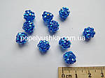 Намистини шамбала сині хамелеон 10 мм, фото 2
