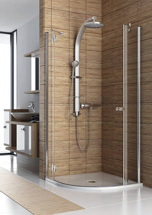 Півкругла душова кабіна Aquaform SOL DE LUXE одностулкові 800x800x1900, фото 2