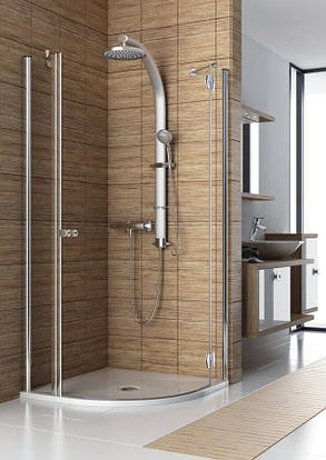Півкругла душова кабіна Aquaform SOL DE LUXE одностулкові 800x800x1900, фото 2
