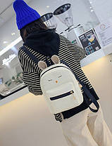 Набір з вушками та мордочкою зайчика, рюкзак-сумка-кістка, фото 3