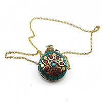 Жіночий аромакулон на ланцюжку зі вставками