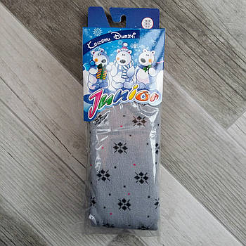 Колготки дитячі махрові х/б Класик Junior, Cotton 450 Den, 22-23 розмір, 140-146 см, 15702