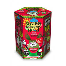 Набір для пророщування рослини Grass Monsters Head 06(поливай і спостерігай)+Чарівний Біб ДТ