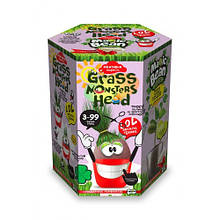 Набір для пророщування рослини Grass Monsters Head 08 (поливай і спостерігай)+Чарівний Біб ДТ