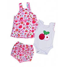 Костюм Ягідки ситец пеня р.56 62 68 74 ТМ БОМА