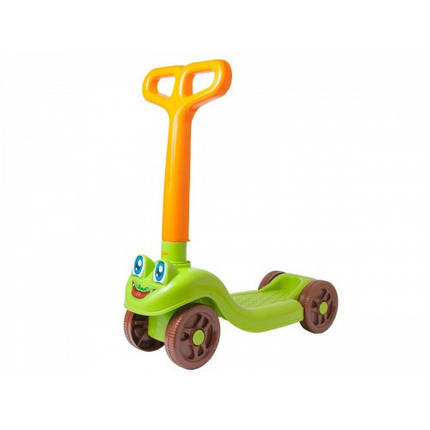 Самокат арт.3473 ТехноК ЗЕЛЕНИЙ діаметр коліс - 12 см складається 57* 53* 24 см, фото 1