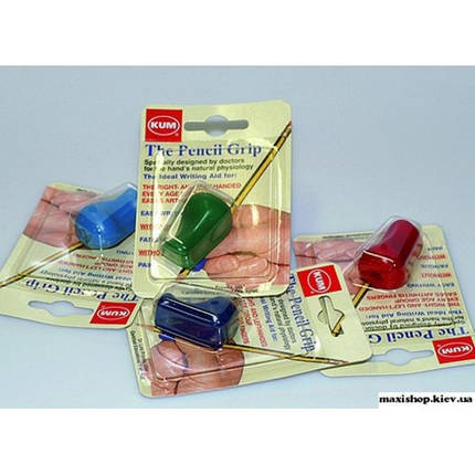 Утримувач KUM OP EB F7 ергоном. д/олівця Pencil Grip для шульги та правші блістер (1), фото 1