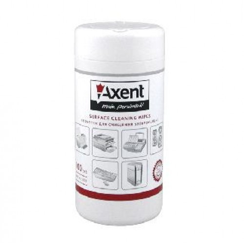Серветки д/орг. техніки вологі AXENT 5301 в уп. 100шт (1)