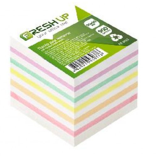 Блок паперу Fresh Up FR-2611 для нотаток мікс не клеєний 90х90х900арк (1/36)