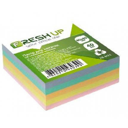 Блок паперу Fresh Up FR-3411 для нотаток класична не клеїнь 80х80х40мм (1/24), фото 1