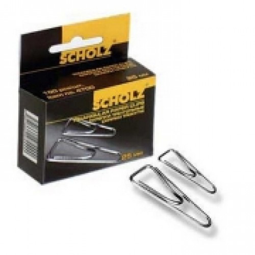 Скріпки SCHOLZ 4700 25мм 100шт трикутні (1/10/500)