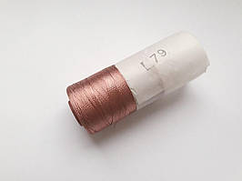 Нитки шовкові віскоза, для ручної і машинної вишивки, для китичок, для сережок. рожево-попелястий №79