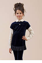 Туніка Зіронька 66-8001-2, 116 синій велюр