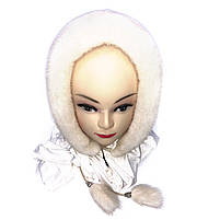 Жіноча хутряна косинка норкова, "Зірка" (Перлина) (Капор, капюшон, хустка), фото 3