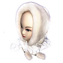 Жіноча хутряна косинка норкова, "Зірка" (Перлина) (Капор, капюшон, хустка), фото 2
