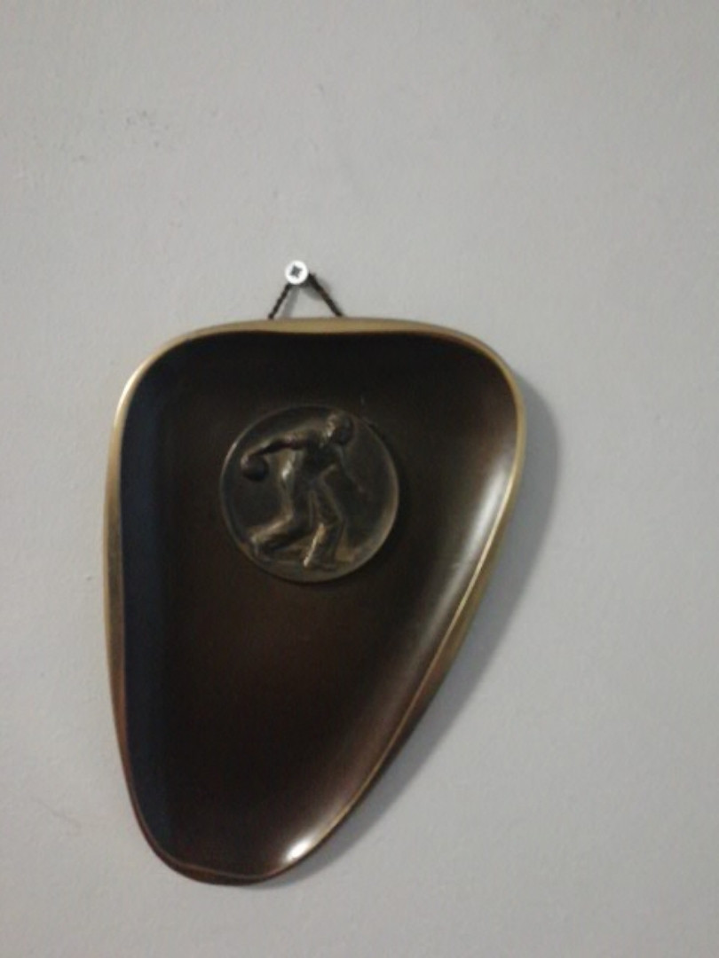 Подарунок любителю боулінгу панно з латуні, фото 1