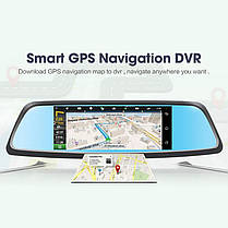 Дзеркало заднього огляду, GPS-навігатор, відеореєстратор, трекер, планшет, парктронік Mediatek H2 Android, фото 4