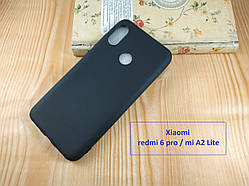 Чорний матовий чохол бампер для Xiaomi Mi A2 Lite — термополіуретан