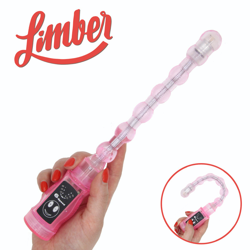 Вібратор анальний гнучкий Limber - стимулятор вагінальний + анальний масажер простати