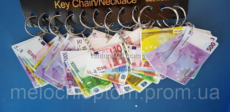 Брелок для ключів із пластику "Грозь банкнот євро" - фото 4 - id-p846901659