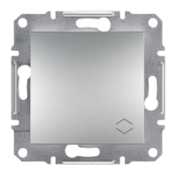 Вимикач одноклавішний прохідний Schneider Electric Asfora Алюміній EPH0400161