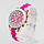 Жіночі наручні годинники білі Geneva, фото 3
