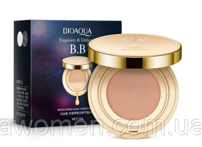 Зволожувальний кушон Bioaqua BB Exquisite & Delicate 15g No1 (Natural)